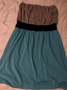 Maurice’s Strapless Tube Top Bubble Hem Dress